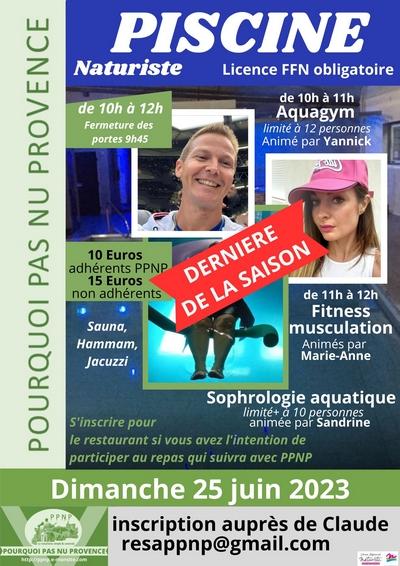 Piscine 25 juin 2023